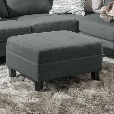 Streamdale Plush Ottoman with Birch Legs Comfort, Style, and Durability