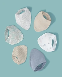 Crane Baby Infants Cove Sea Life Muslin Bib, 3-Pc. Set