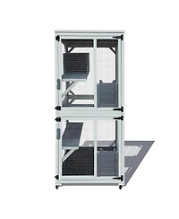 Streamdale 30.7" Luxury Outdoor Cat Enclosure with Platforms