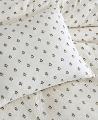 Peri Home Block Print Gauze 3-Pc. Comforter Set