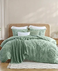 Peri Home Chenille Laurel 3-Pc. Duvet Cover Set, Full/Queen