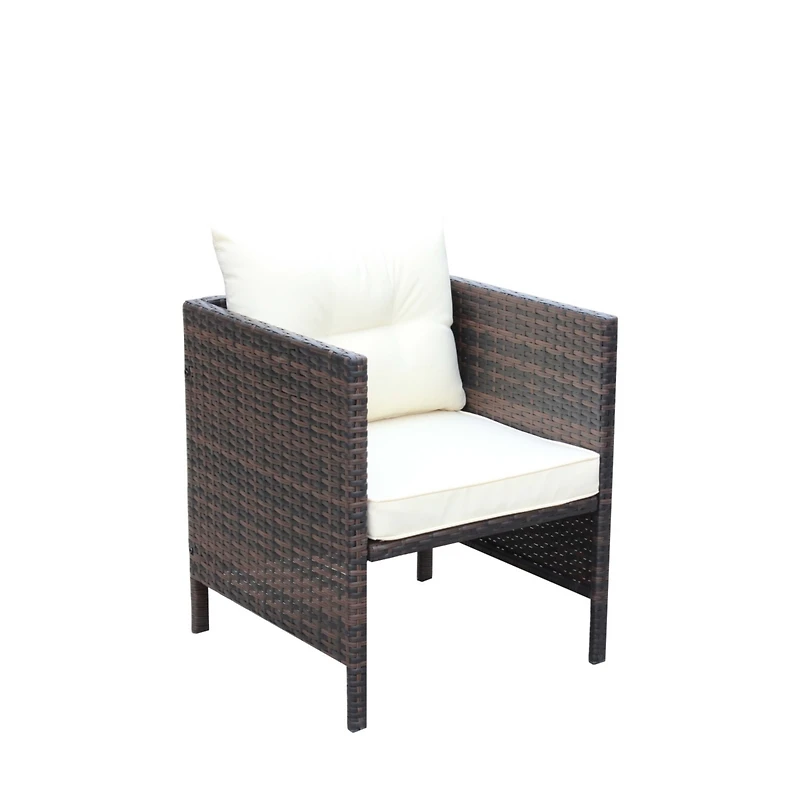 Streamdale 4-Piece Wicker Patio Conversation Set with Cushions