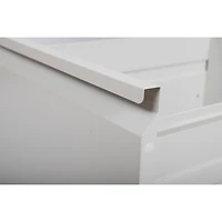 Streamdale Furniture Lateral File Cabinet 4 Drawer, White Filing Cabinet with Lock, Lockable File Cabinet for Home Office, Locking Metal File Cabinet