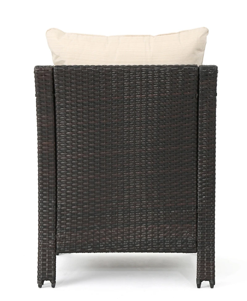Simplie Fun Water-Resistant Wicker Club Chairs With Curved Arms For Outdoor Comfort And Style