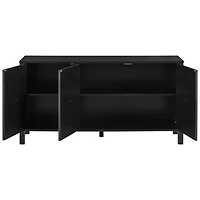 Streamdale Elegant 3-Door Sideboard with Curved Swirls