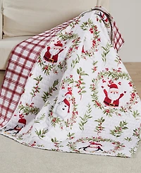 Levtex Merry Bright Pine Plaid Reversible Quilted Throw, 50" x 60"