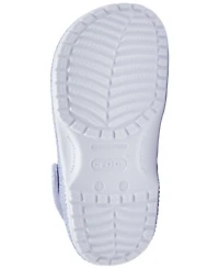 Crocs Little Girls Glitter Sea Classic Clogs from Finish Line