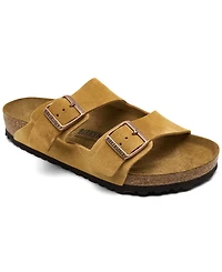 Birkenstock Men's Arizona Suede Leather Soft Footbed Casual Sandals from Finish Line