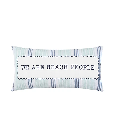 Levtex Ocean Meadow Applique Decorative Pillow, 12" x 24"