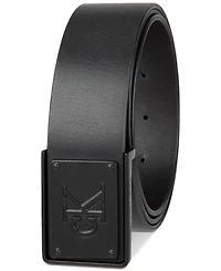 Calvin Klein Men's Ck Plate Plaque Belt