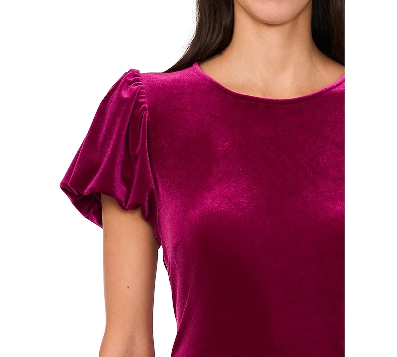 Parker Women's Solid-Color Puff Short-Sleeve Top