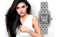 Peugeot Women's 24mm Silver Tank Panther Link Bracelet Watch