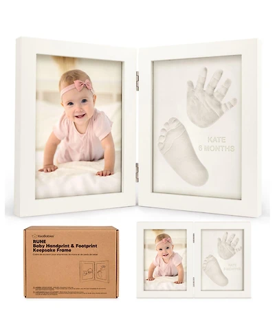 Rune Baby Hand and Footprint Kit Frame, Shower Gifts for Girls, Boys, Newborn Makers