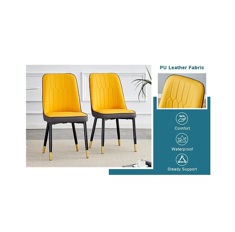 Streamdale Furniture Table and chair set.This modern dining table with Mdf marbled design gives you a luxurious and elegant feel.Paired with multiple