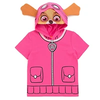 Paw Patrol Little Boys Chase Skye Rubble Marshall Cosplay T-Shirt and Bike Shorts French Terry Outfit Set to
