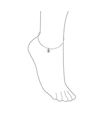 Bling Jewelry Initial Circle Disc Anklet