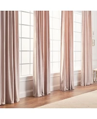 Chanasya Premium Solid Velvet Curtains - Classy and Drapes for Living Room or Bedroom 52" x 96" Gold, 2 Panels