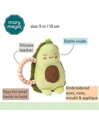 Mary Meyer Teether Baby Rattle, Yummy Avocado
