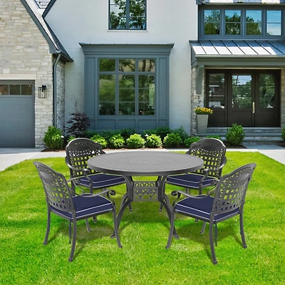 Streamdale 5-Piece Patio Set w/ Cushions (Random Colors)