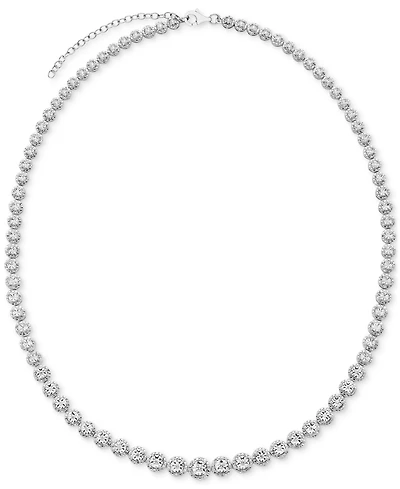 Diamond Collar Necklace (1/2 ct. t.w.) in Sterling Silver, 16-1/2" + 2" extender