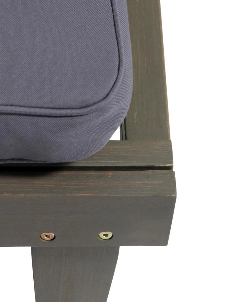 Ariana Kd Wood Chaise Lounge W/ Cushion