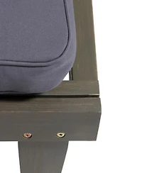 Ariana Kd Wood Chaise Lounge W/ Cushion