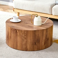 Streamdale Versatile Cylindrical Table with Patterned Design