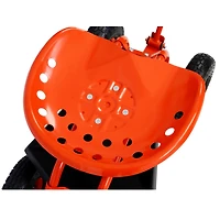 Garden Cart Rolling Scooter, Adjustable Height Heavy Duty Scooter, Rolling Garden Cart with 4 Wheels and Extendable Handle, Garden Stool Cart with 360