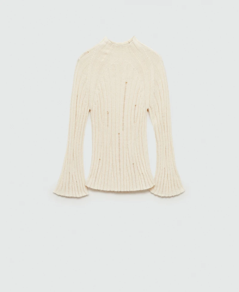 Mango Women's Ribbed Knitted Sweater