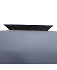 10' x 13' Patio Gazebo, Double Roof Outdoor Gazebo Canopy Shelter with Screen Decorate Corner Frame, for Garden, Lawn, Backyard and Deck, Gray