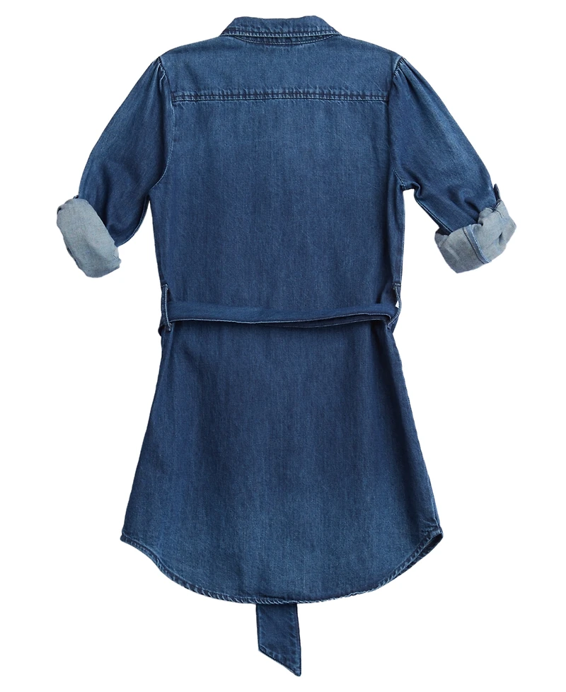 Guess Big Girls Long Sleeve Denim Dress