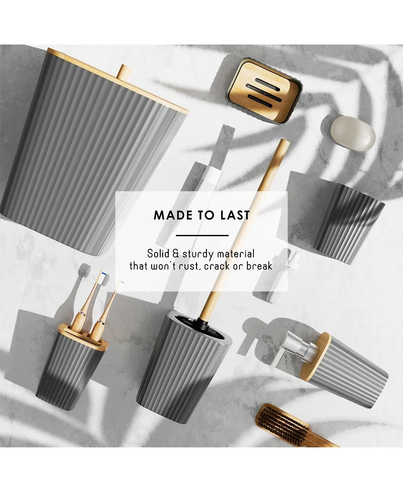 Clara Clark Piece Complete Bathroom & Vanity Accessories Set