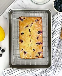 Usa Pan Non-Stick Aluminum 2 Piece Quarter Sheet Pan and Baking Rack Set