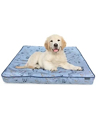 Paws and Decor Taupe Plaid Dog Bed, Plush & Durable Pet Bed for Dogs