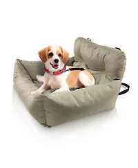 Co-Pilot Dog Beds for Cars, Booster Safety Car Seats for Small Dogs, Travel Pet Bed, Seat Belt Compatible
