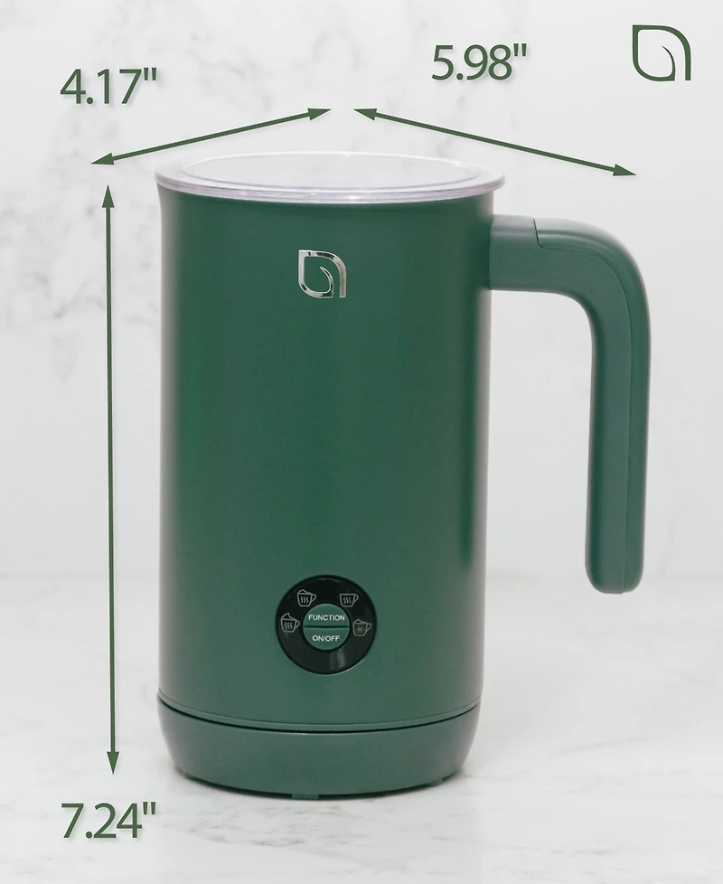 Willow Kitchen 4-in-1 Electric Milk Frother and Steamer -Barista Quality Froth Steam - Hot Cold Foam Options