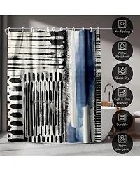 Abstract Shower Curtain No Borders Shower Curtain by Pi Creative Art