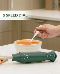 Willow Kitchen 5-Speed Immersion Hand Blender with Turbo Mode - Powerful Blending for Smoothies, Soups, and Baby Food