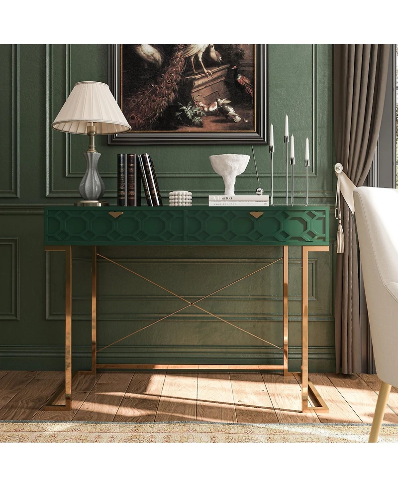 Functional Writing Desk with Ample Storage and Modern Design