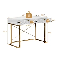 Functional Writing Desk with Ample Storage and Modern Design