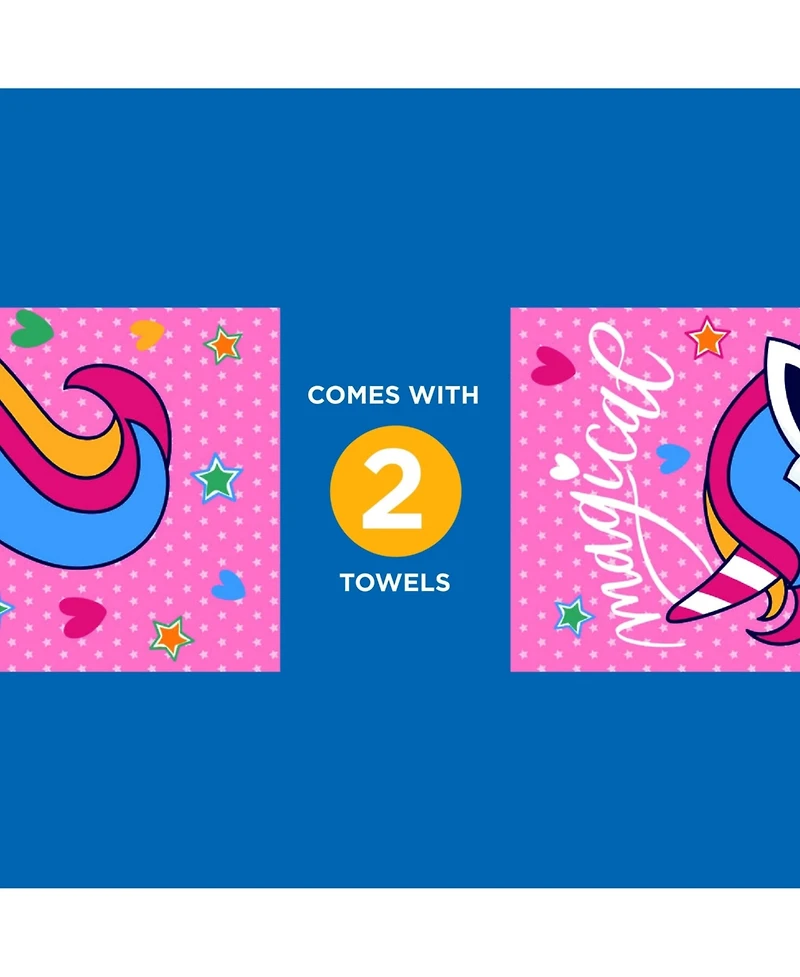Ben Kaufman Printed Beach Towel Set - Oversized for Kids Quick-Dry & Soft Cotton with Design Luxury Swimming