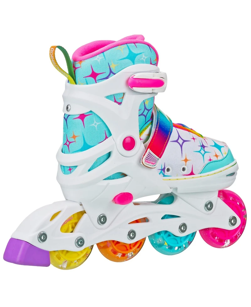 Roller Derby Stryde Lighted Girl's Adjustable Skates Small (11-1)