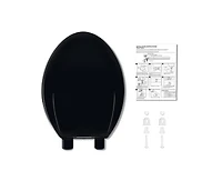 gaomon Toilet Seat Elongated,Toilet Seat with Toddler Seat Built in, Potty Training Toilet Seat Elongated Fits Both Adult and Child, with Soft Close