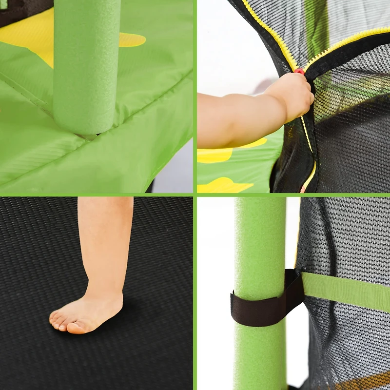 Streamdale 55" Kids Trampoline with Safety Net (Green)