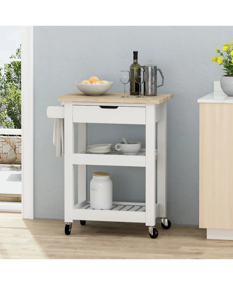 Simplie Fun Modern Kitchen Cart: Storage, Style, And Mobility For Compact Spaces