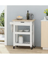 Simplie Fun Modern Kitchen Cart: Storage, Style, And Mobility For Compact Spaces