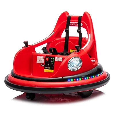 Streamdale Electric Kids Bumper Car with Remote, Bluetooth, and Safety Features