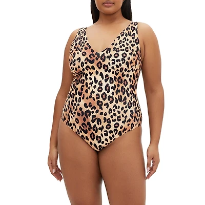 City Chic Plus Vigo Print 1 Piece