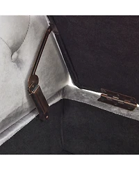 Streamdale Multifunctional Velvet Ottoman Bench with Pillow