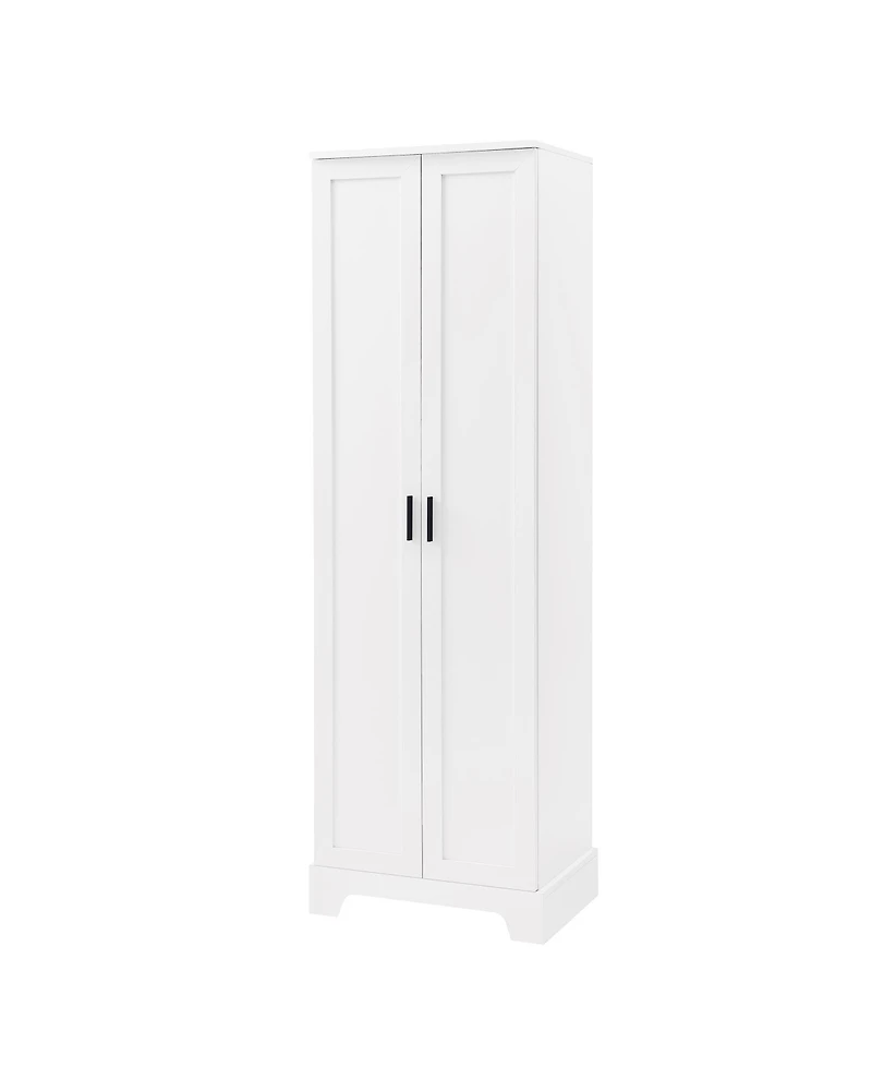 Storage Cabinet with Two Doors for Bathroom, Office, Adjustable Shelf, Mdf